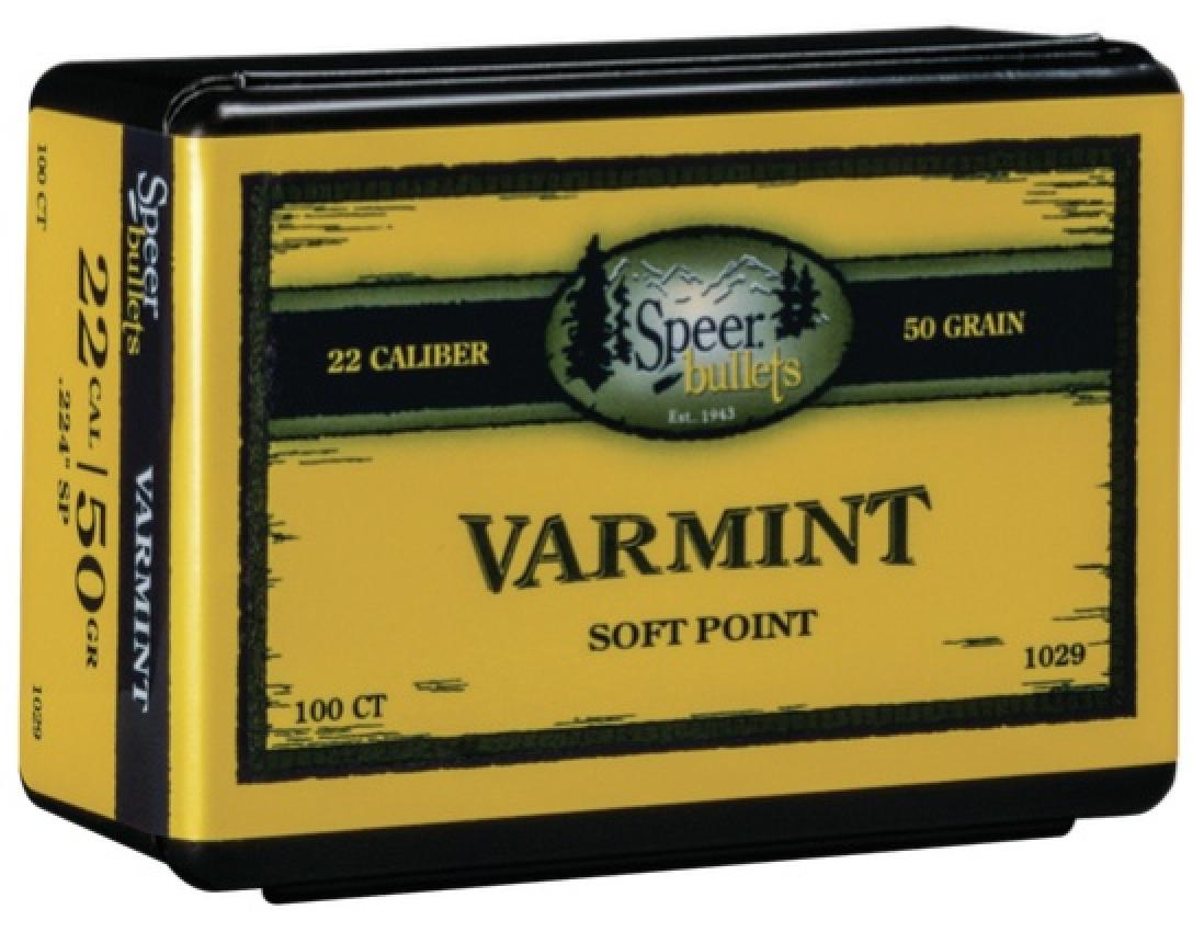 Speer 22 Caliber (224 Diameter) 50 Grain Spitzer