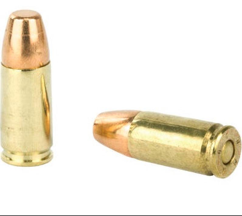Winchester USA 9mm Luger 115 Grain Full Metal Jacket