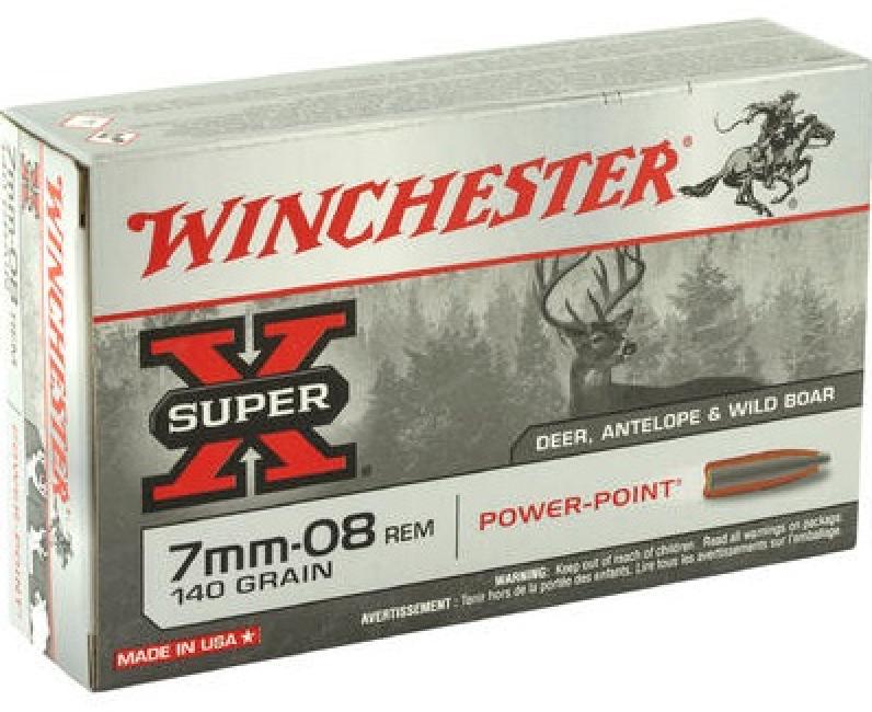Winchester Super-X 7mm-08 Remington 140 Grain Power-Point
