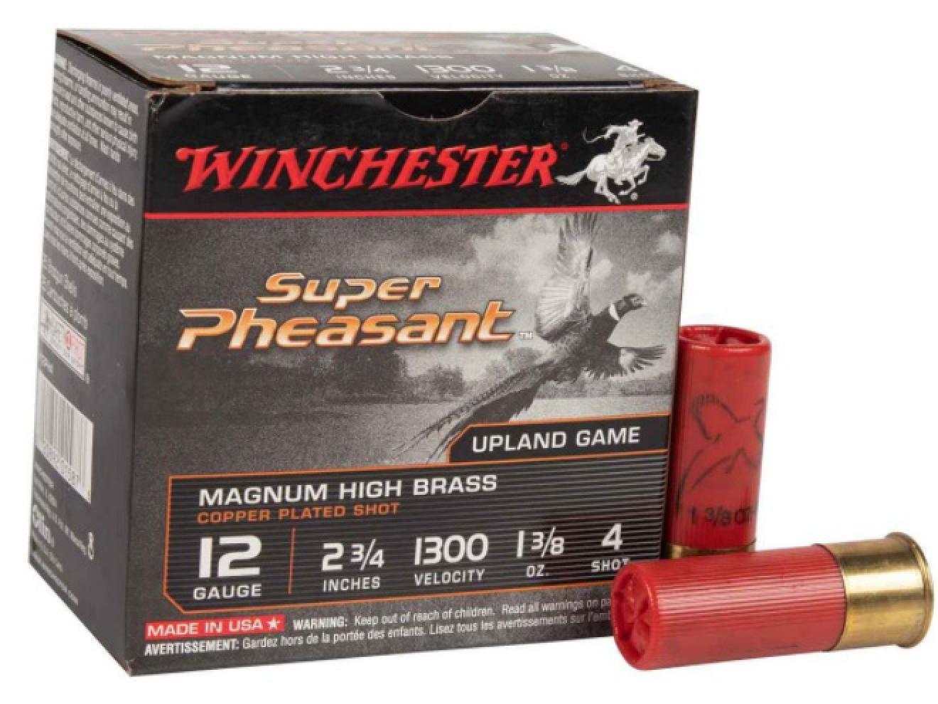 Winchester Super-X Super Pheasant Copperplated Magnum High Brass 12 Gauge #6 Shotshells