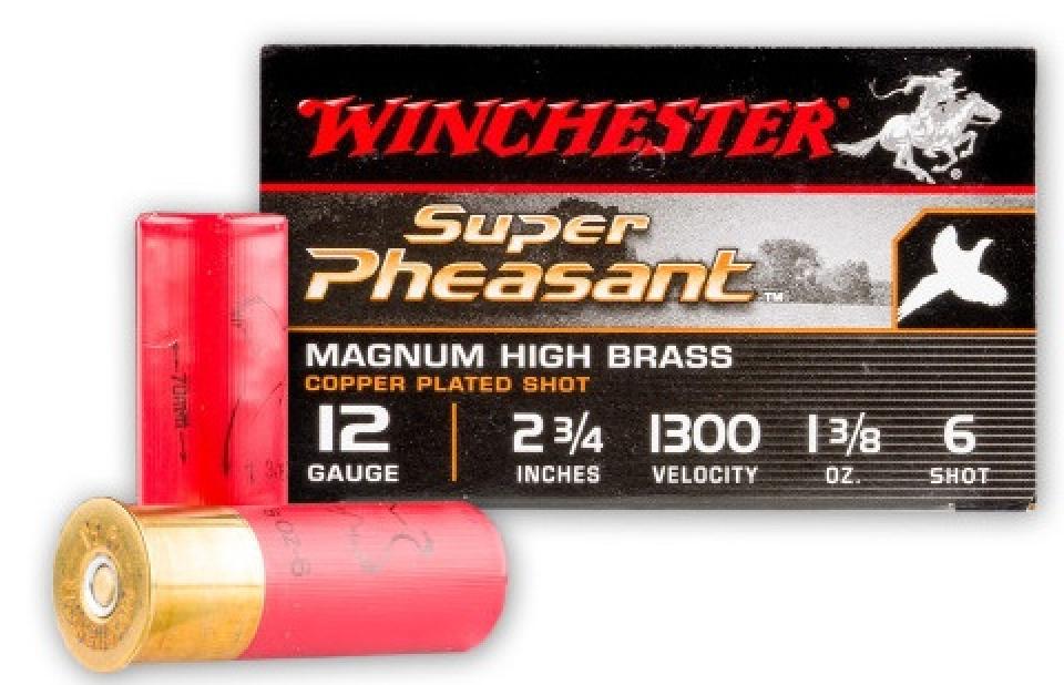 Winchester Super-X Super Pheasant Copperplated Magnum High Brass 12 Gauge #6 Shotshells
