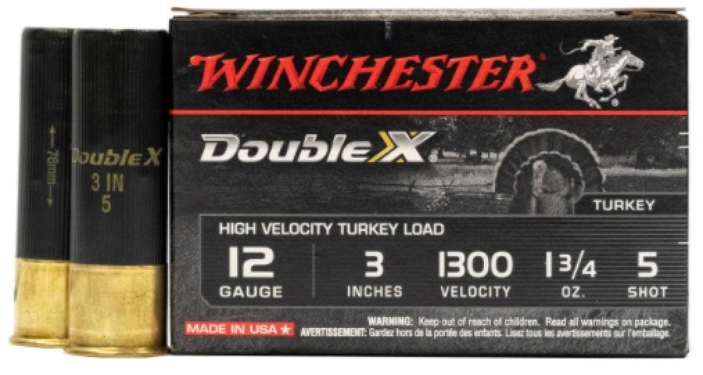 Winchester Double X Turkey 12 Gauge 3" 1-3/4 oz #5 Copper Plated Shot