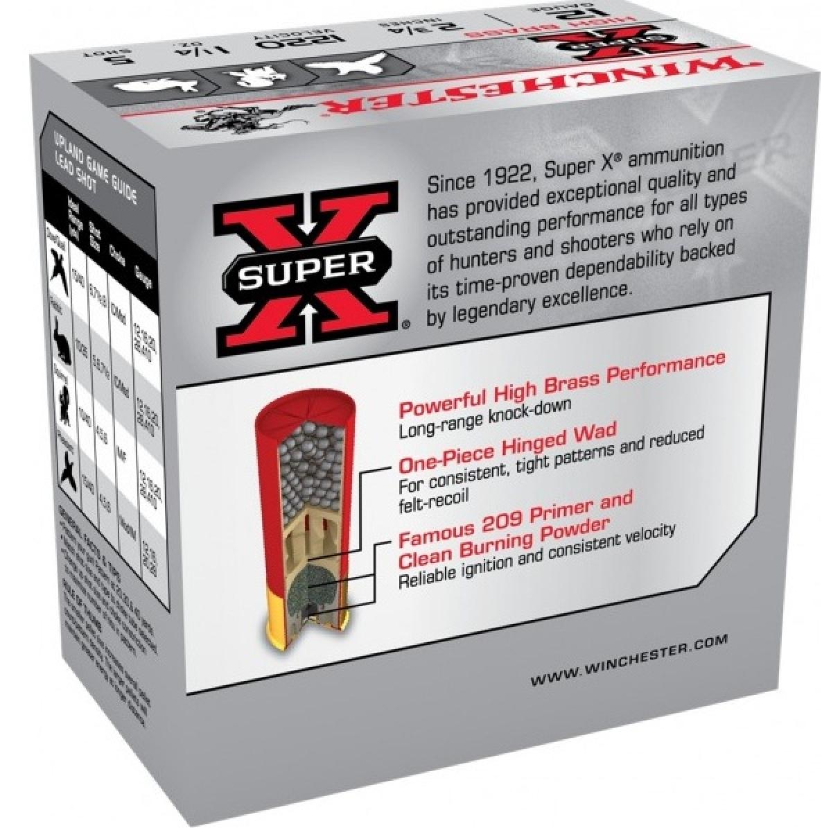 Winchester Super-X High Brass 12 Gauge #5 Shotshells