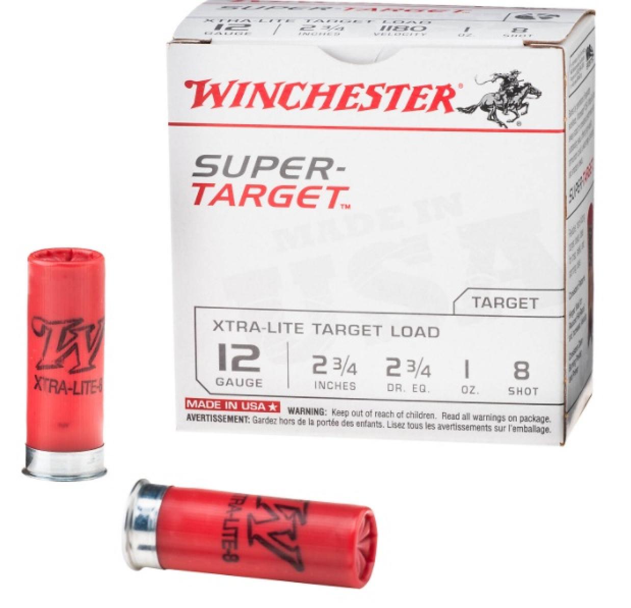 Winchester Super Target Xtra-Lite 12 Gauge #8 Shotshells