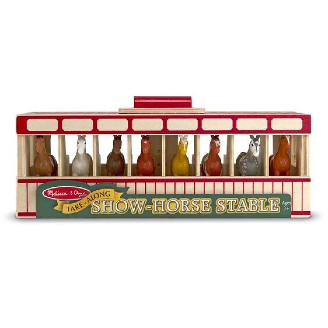 Melissa & Doug Take-Along Show Horse Stable Play Set