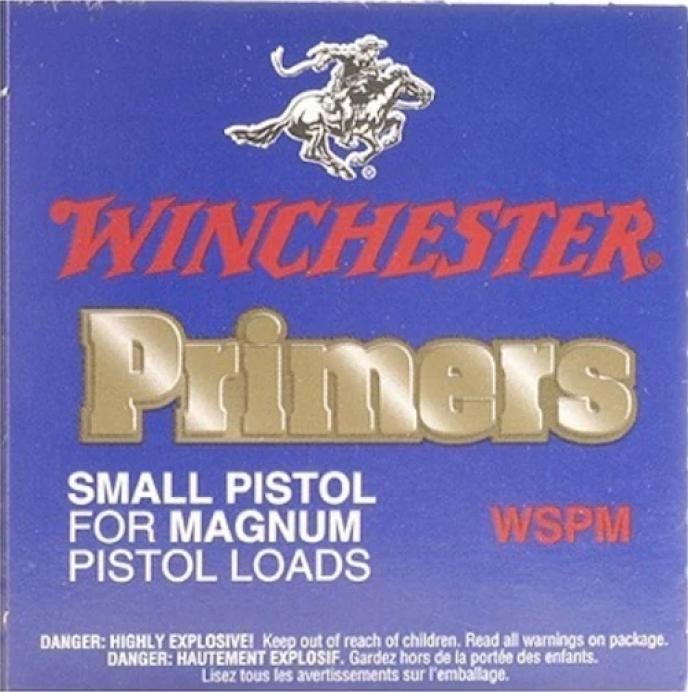 Winchester WSPM Small Pistol Magnum Primers #1-1/2M