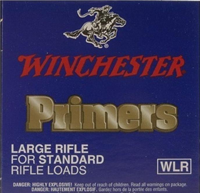 Winchester WSR Large Rifle #8-1/2 Standard Loads Primers 