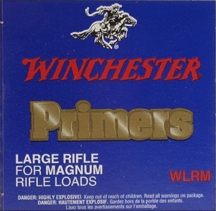 Winchester WLRM Large Rifle Magnum Primers #8-1/2M