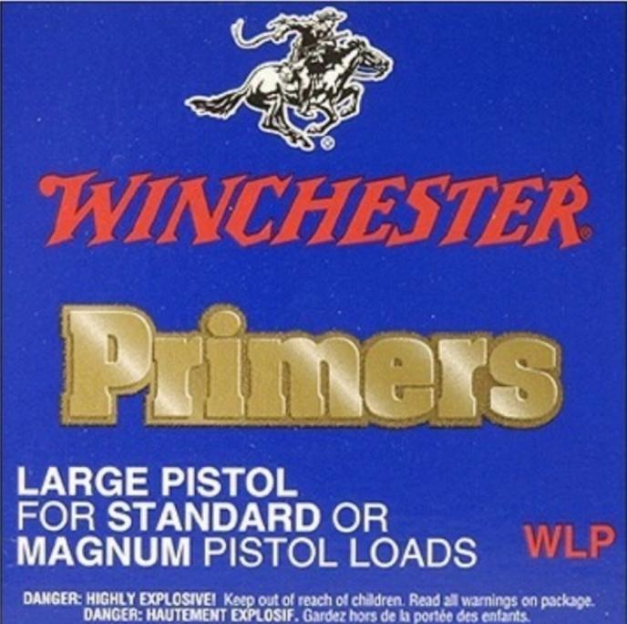 Winchester WLP Large Pistol #7 Standard or Magnum Pistol Primers