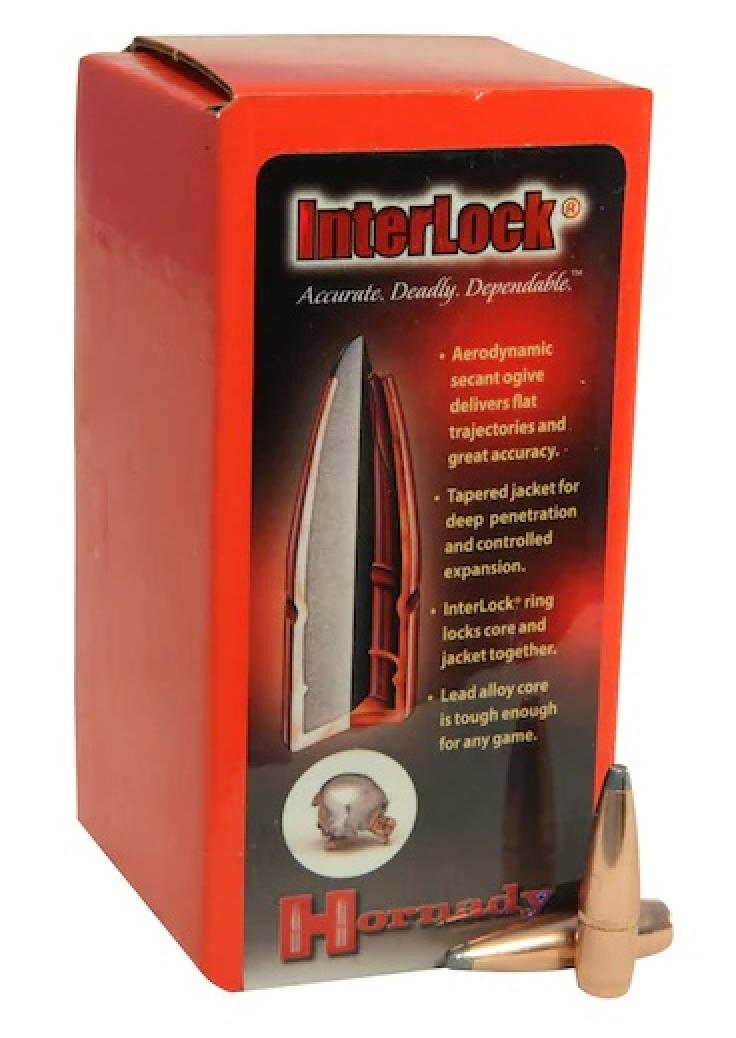 Hornady InterLock® BTSP 7MM (284 diameter) 162 grain