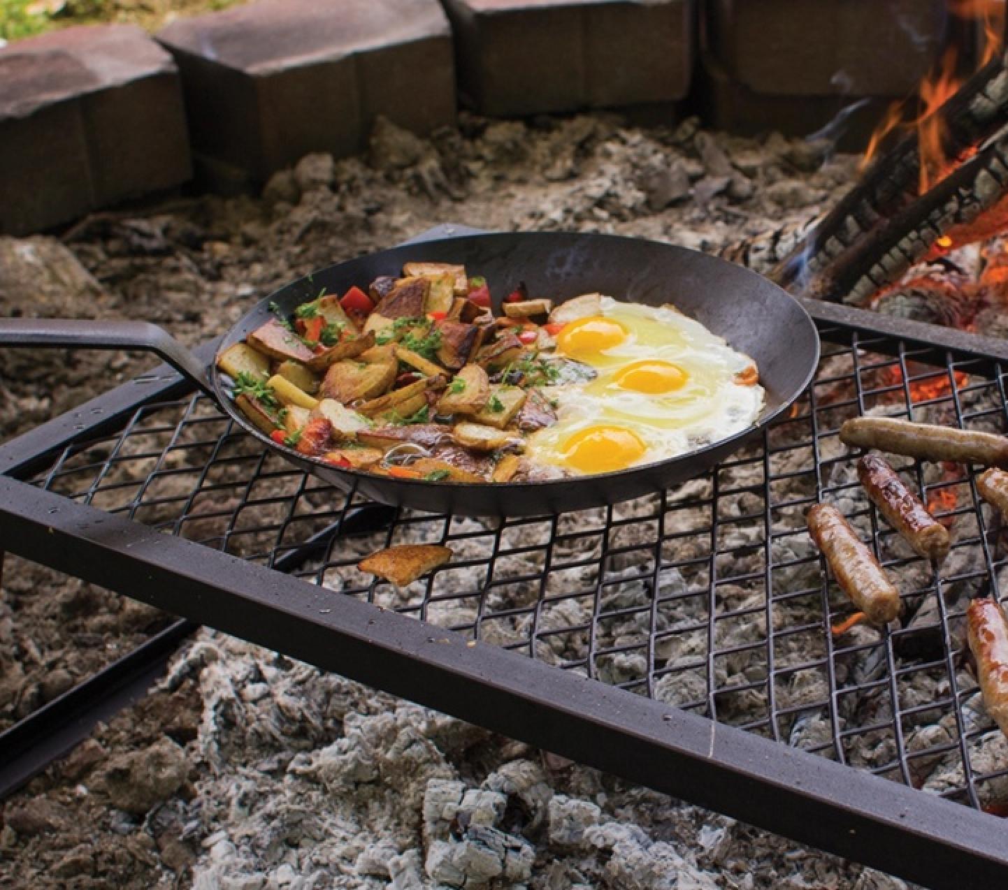 Lodge Carbon Steel Skillet with Comfort Grip Handle