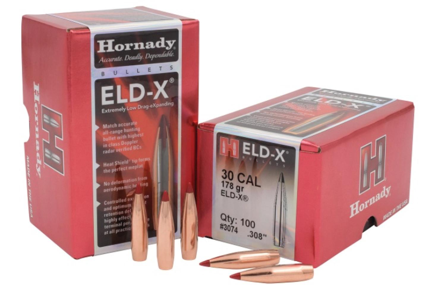 Hornady ELD-X 30 Caliber (308 Diameter) 178 grain