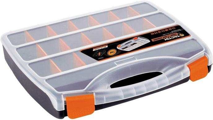 Tactix 15" Plastic Organizer Box