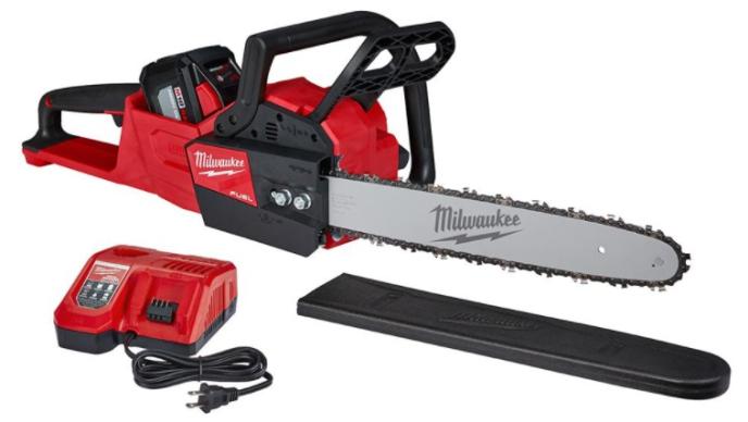 Milwaukee M18 FUEL 16 in. 18-Volt Lithium-Ion Battery Brushless Cordless Chainsaw Kit 