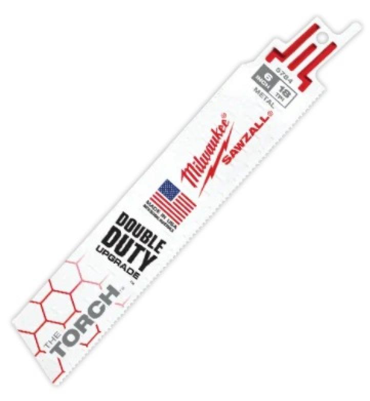 Milwaukee SAWZALL® TORCH Metal Demolition Blades 6in 18 TPI