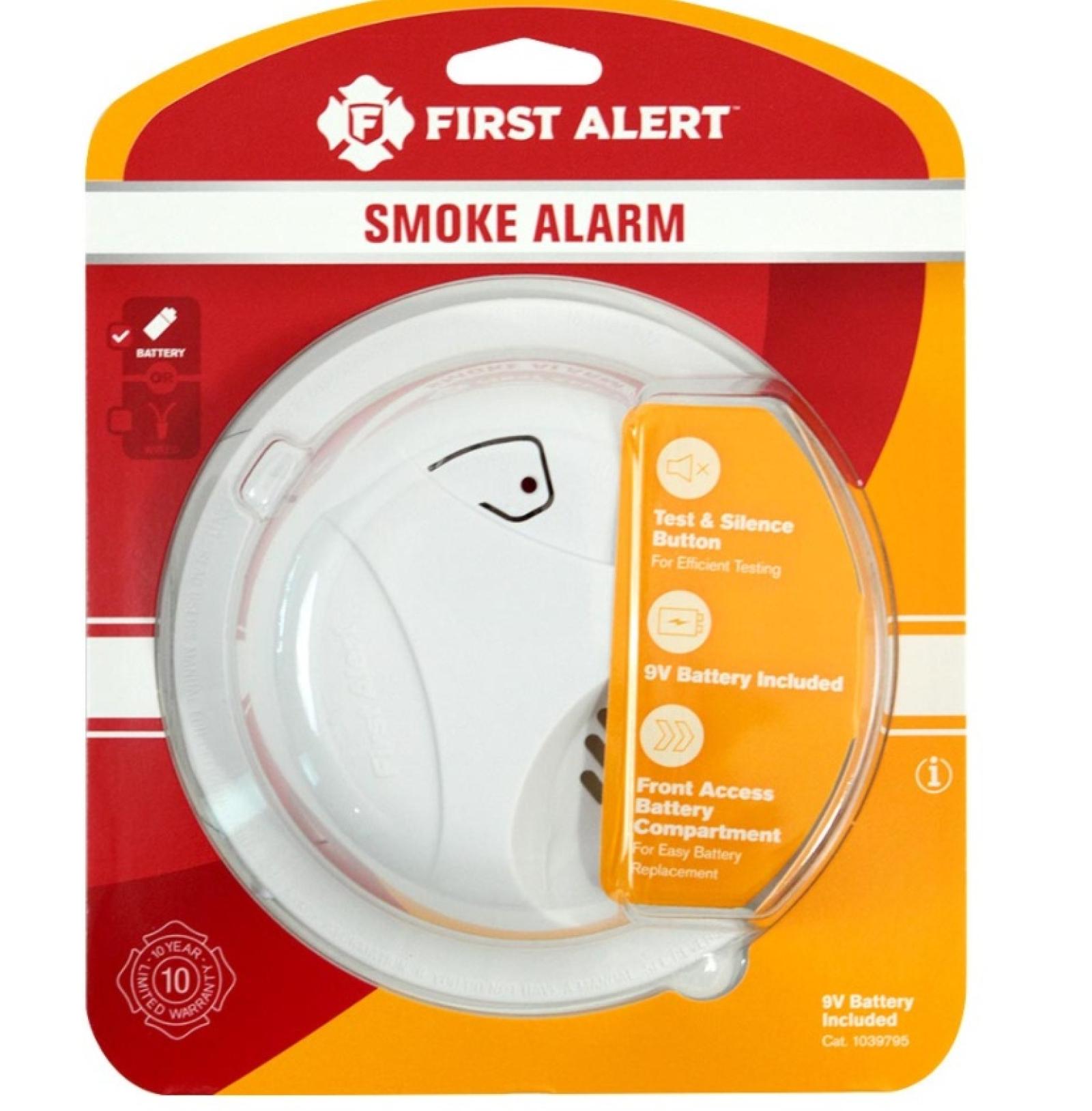 First Alert Basic Battery Operated Smoke Alarm
