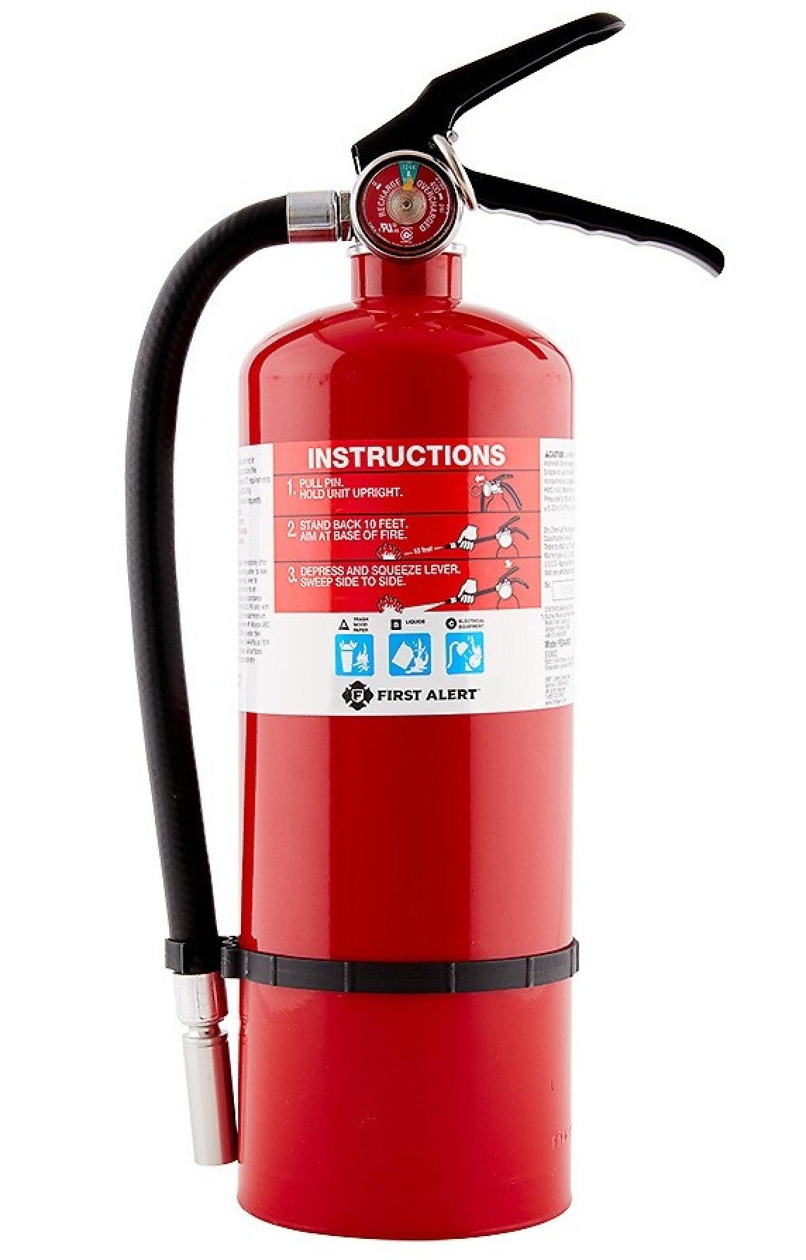 First Alert Rechargeable Heavy Duty Plus Fire Extinguisher
