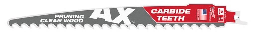 Milwaukee SAWZALL® The AX™ Carbide Teeth for Pruning Clean Wood Blades