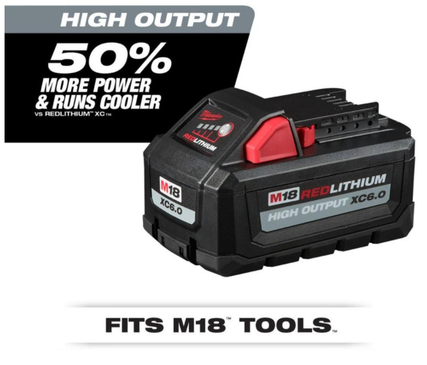 Milwaukee M18 REDLITHIUM™ HIGH OUTPUT™ XC6.0 Battery