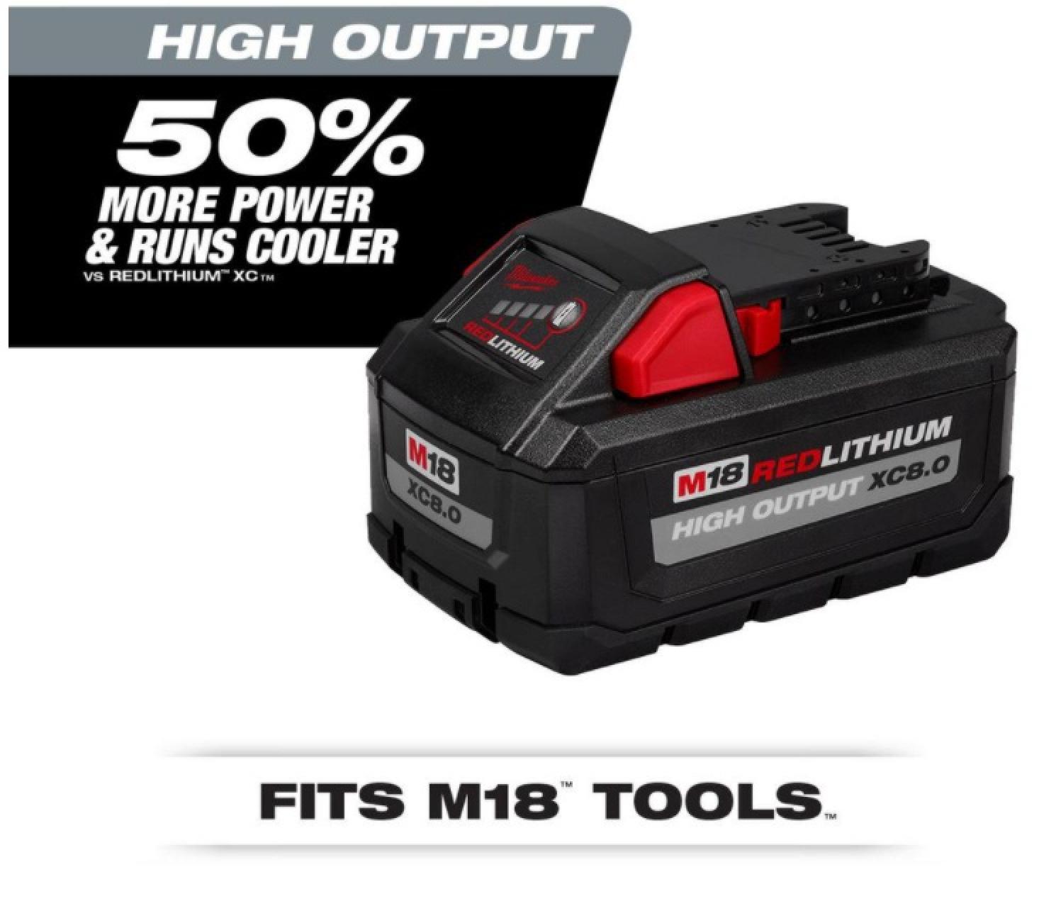 Milwaukee M18™ REDLITHIUM HIGH OUTPUT™ XC8.0 Battery