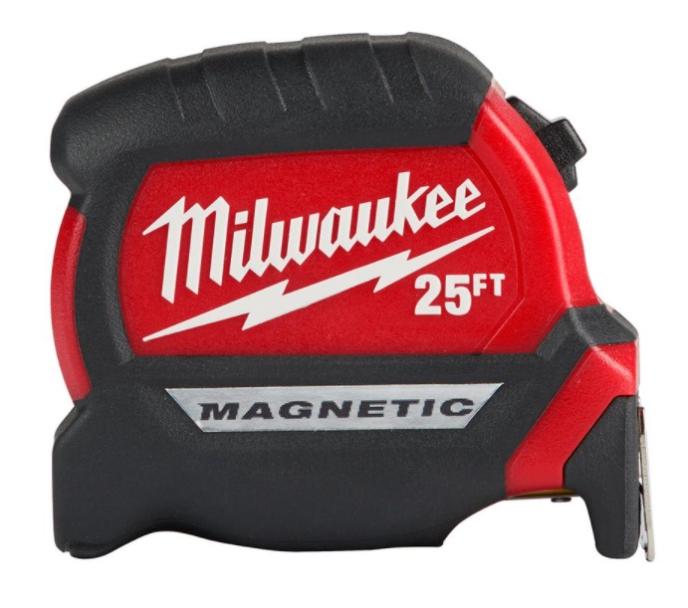 Milwaukee 25ft Compact Wide Blade Magnetic Tape Measure