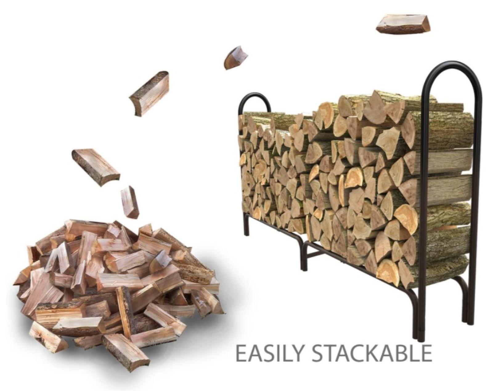 Panacea black powder discount coated steel log rack