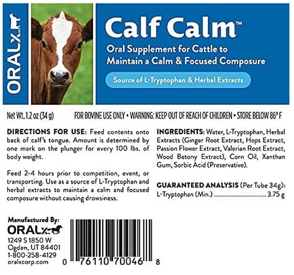 Oralx Calf Calm for Calves & Cattle
