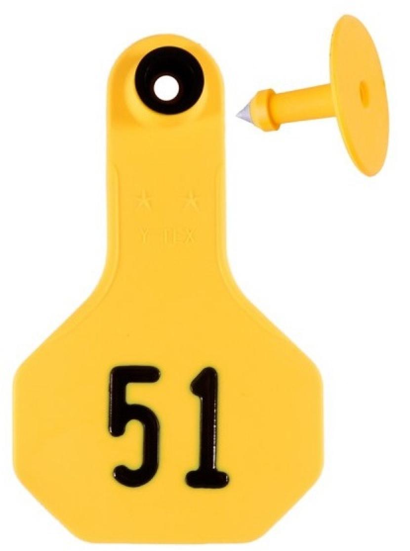 Y-Tex Numbered Ear Tags Small #51-75
