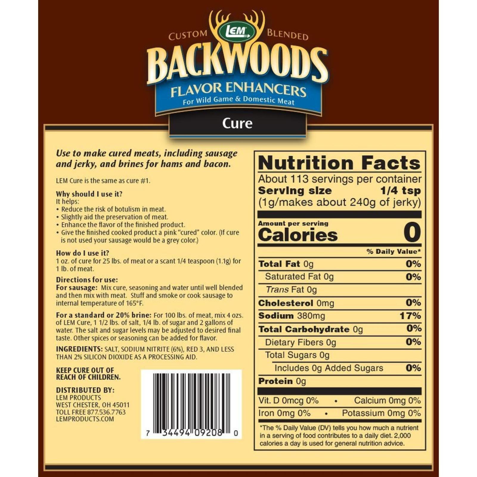 LEM Backwoods Cure Flavor Enhancers 4oz