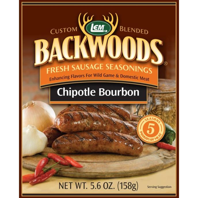 LEM Backwoods Chipotle Bourbon Fresh Sausage Seasonings 5lbs