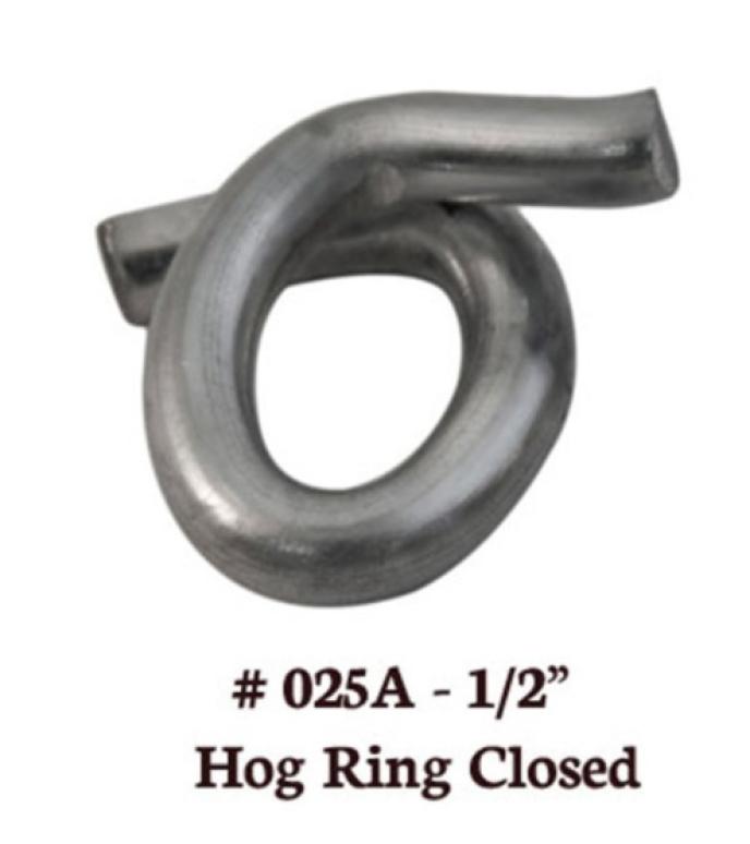 LEM 1/2" Hog Rings closed