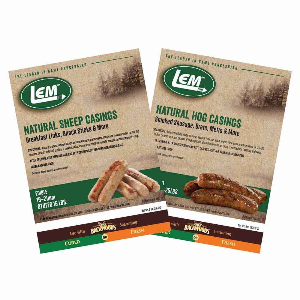 LEM Natural Hog Casings 5oz 19-21mm