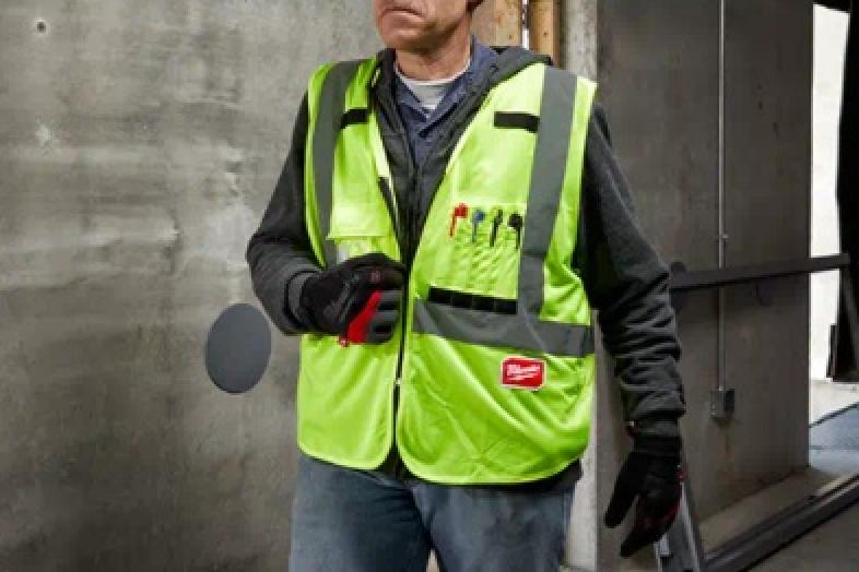 Milwaukee Class 2 High Visibility Safety Vests Pockets