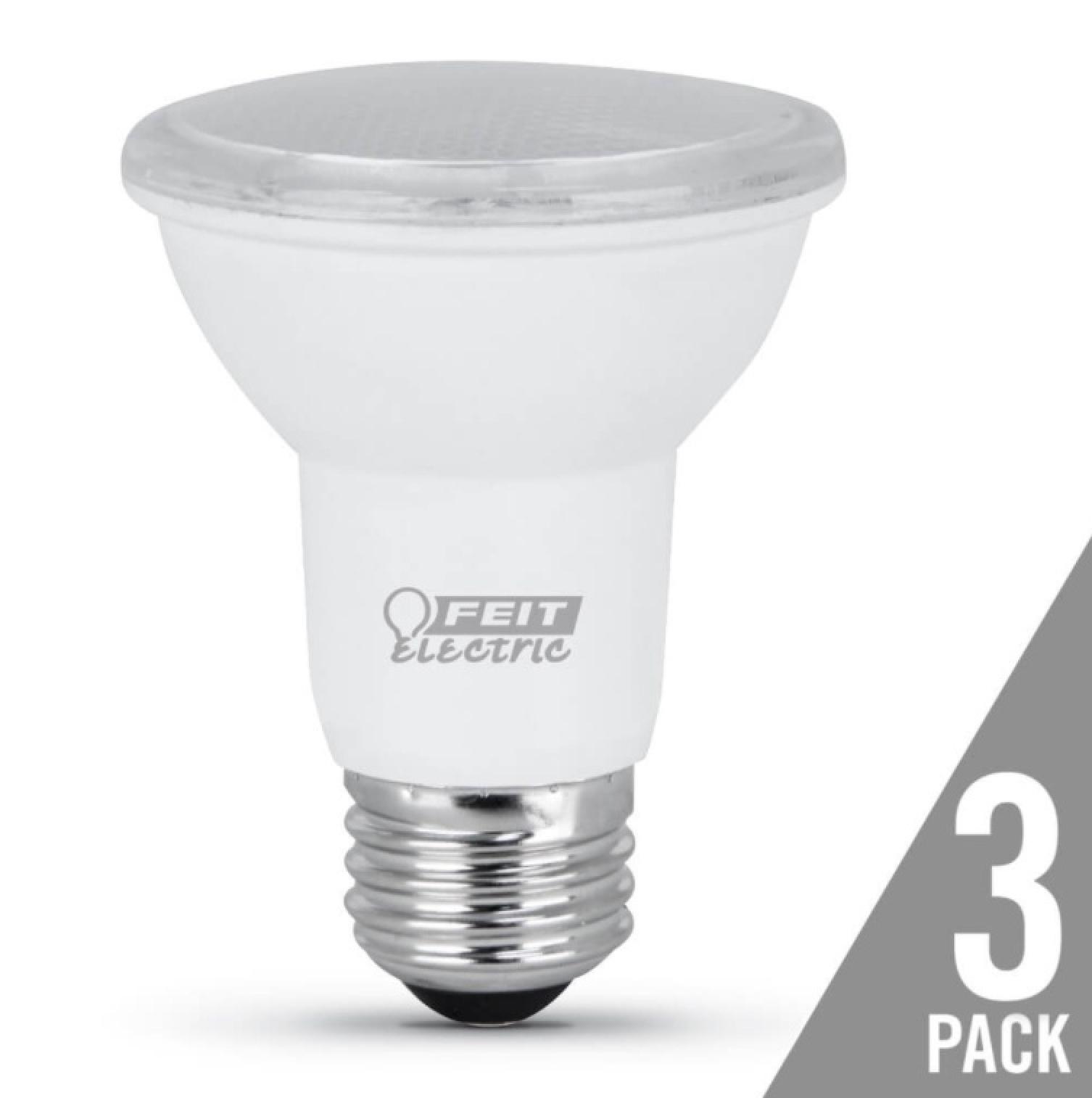 Feit Electric LED 50 Watt Equivalent 500 Lumen Light Bulb (3 Pack)