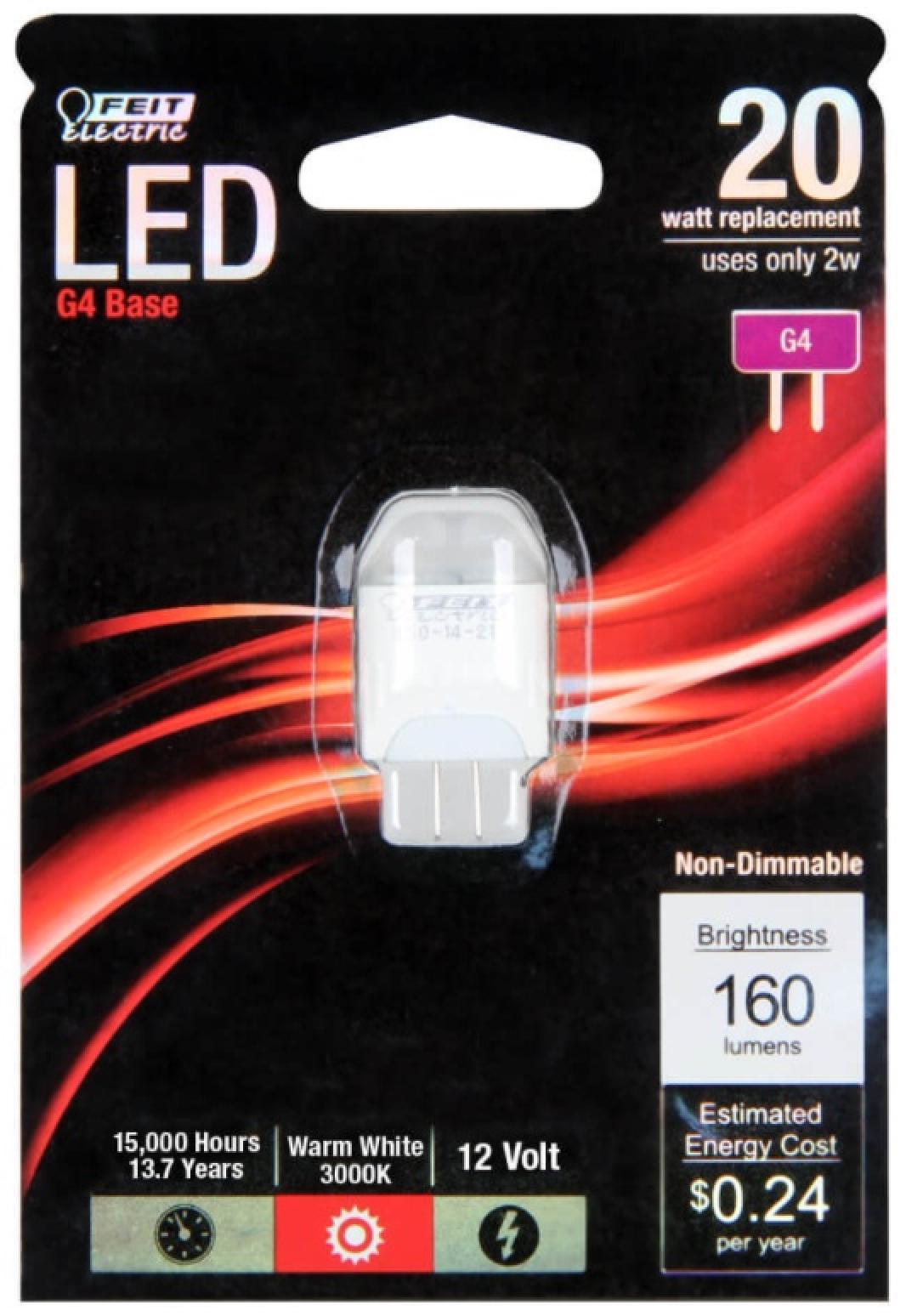 Feit Electric LED 20 Watt Equivalent 160 Lumen Non-Dimmable Light Bulb