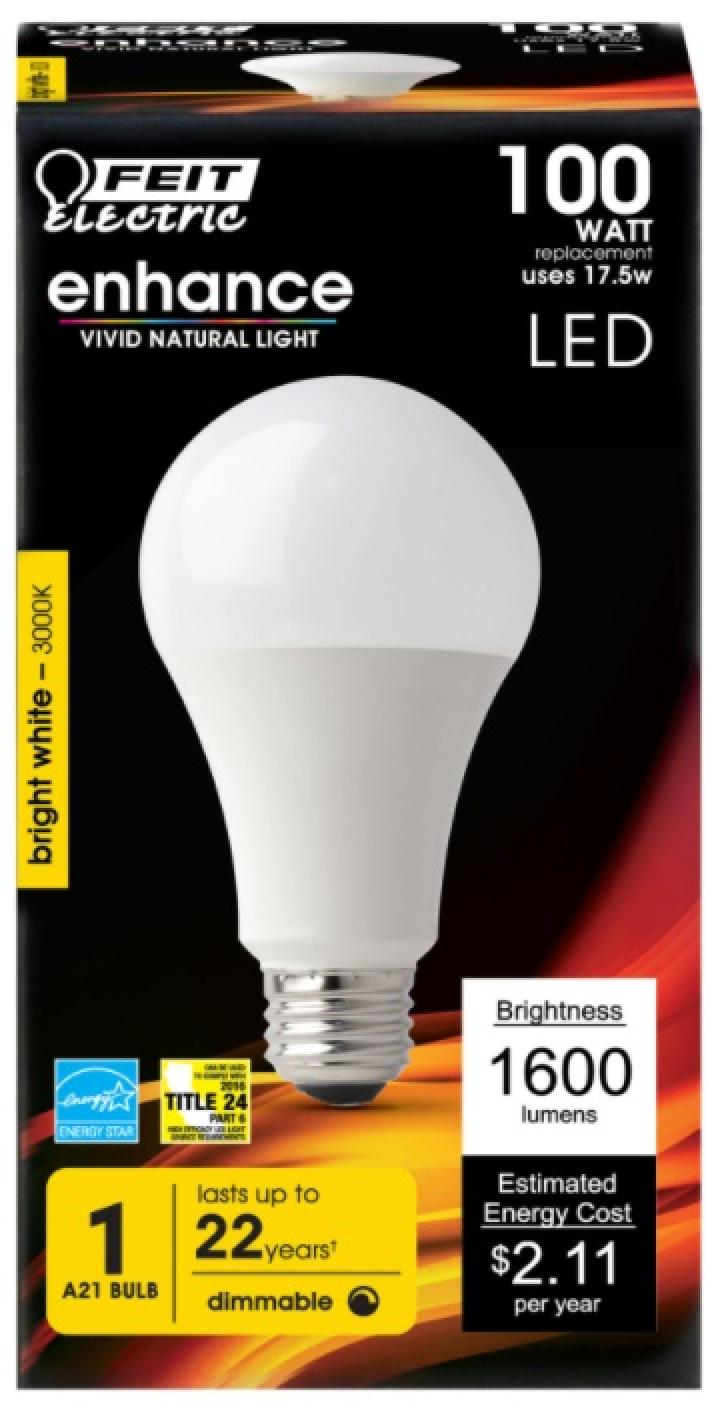 Feit Electric LED 100-Watt Equivalent Bright White Dimmable