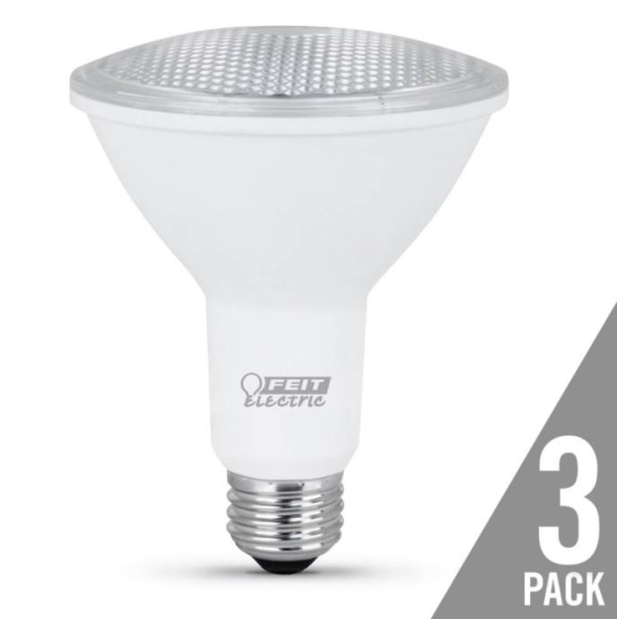 Feit Electric LED 75 Watt Equivalent 750 Lumen Non-Dimmable Flood Light Bulb (3 Pack)