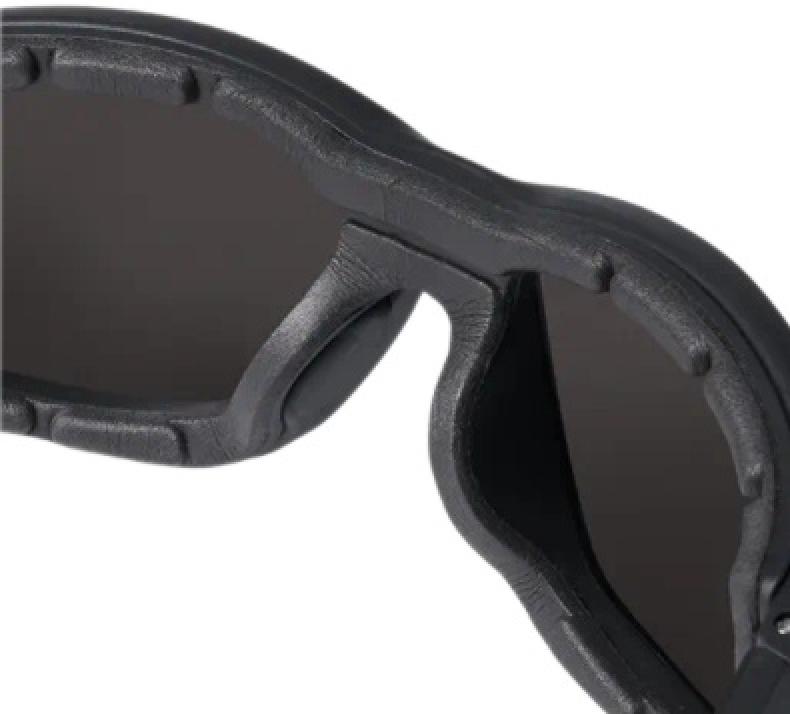 Milwaukee Performance Safety Glasses with Gasket & Fog Free Lenses Back of Gasket
