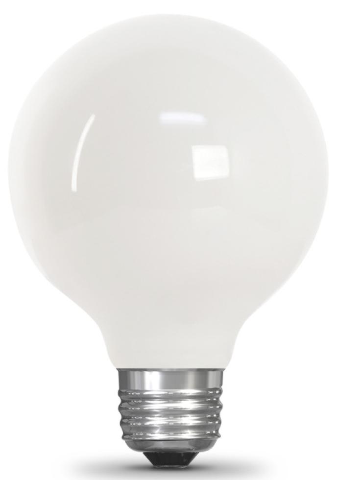 Feit Electric LED 40 Watt Equivalent 350 Lumen G25 Frosted Daylight Dimmable Light Bulb 