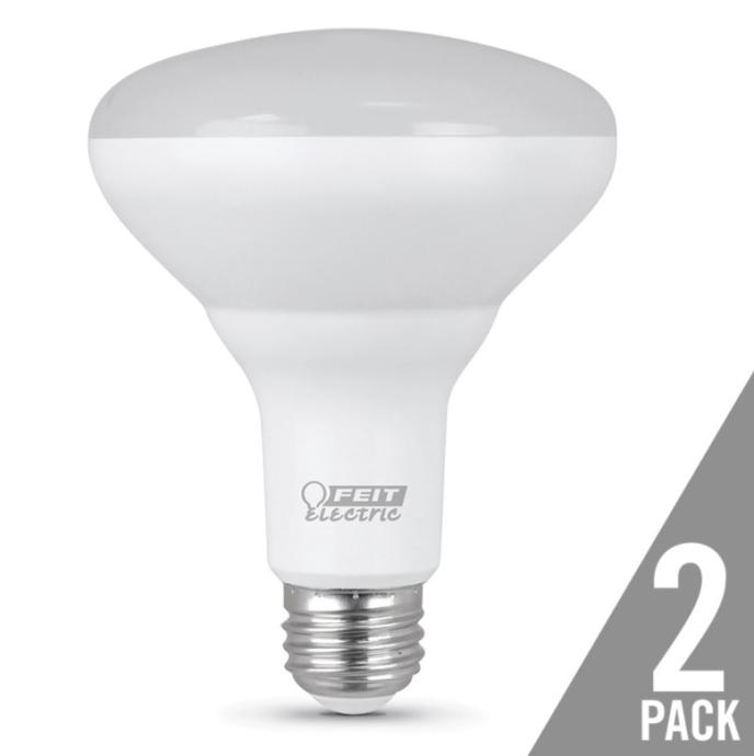 Feit Electric LED 65 Watt Equivalent 650 Lumen Soft White Dimmable Reflector Light Bulb (2 Pack)