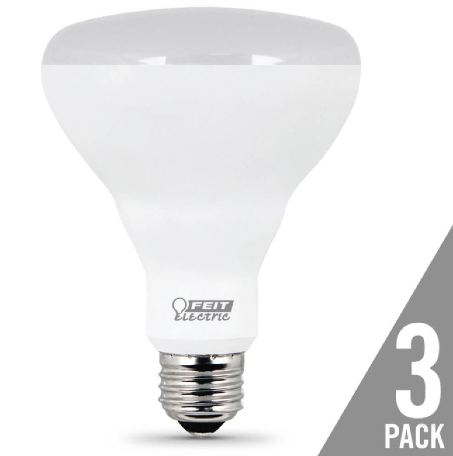Feit Electric LED 65 Watt Equivalent 650 Lumen Non-Dimmable Reflector Light Bulb (3 Pack)