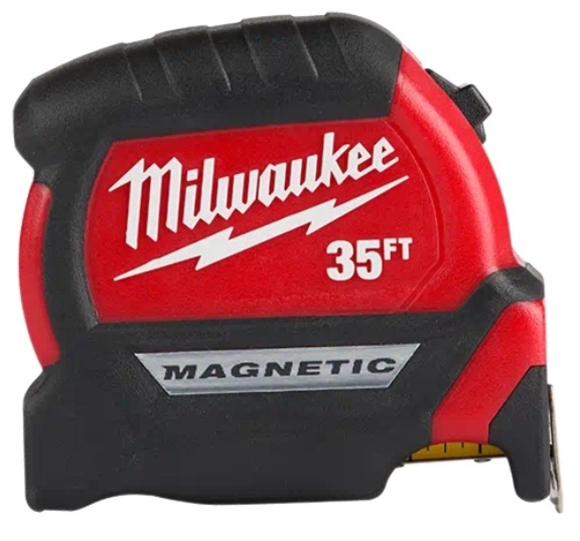 Milwaukee 35 Ft. Compact Wide Blade Magnetic Tape Measure