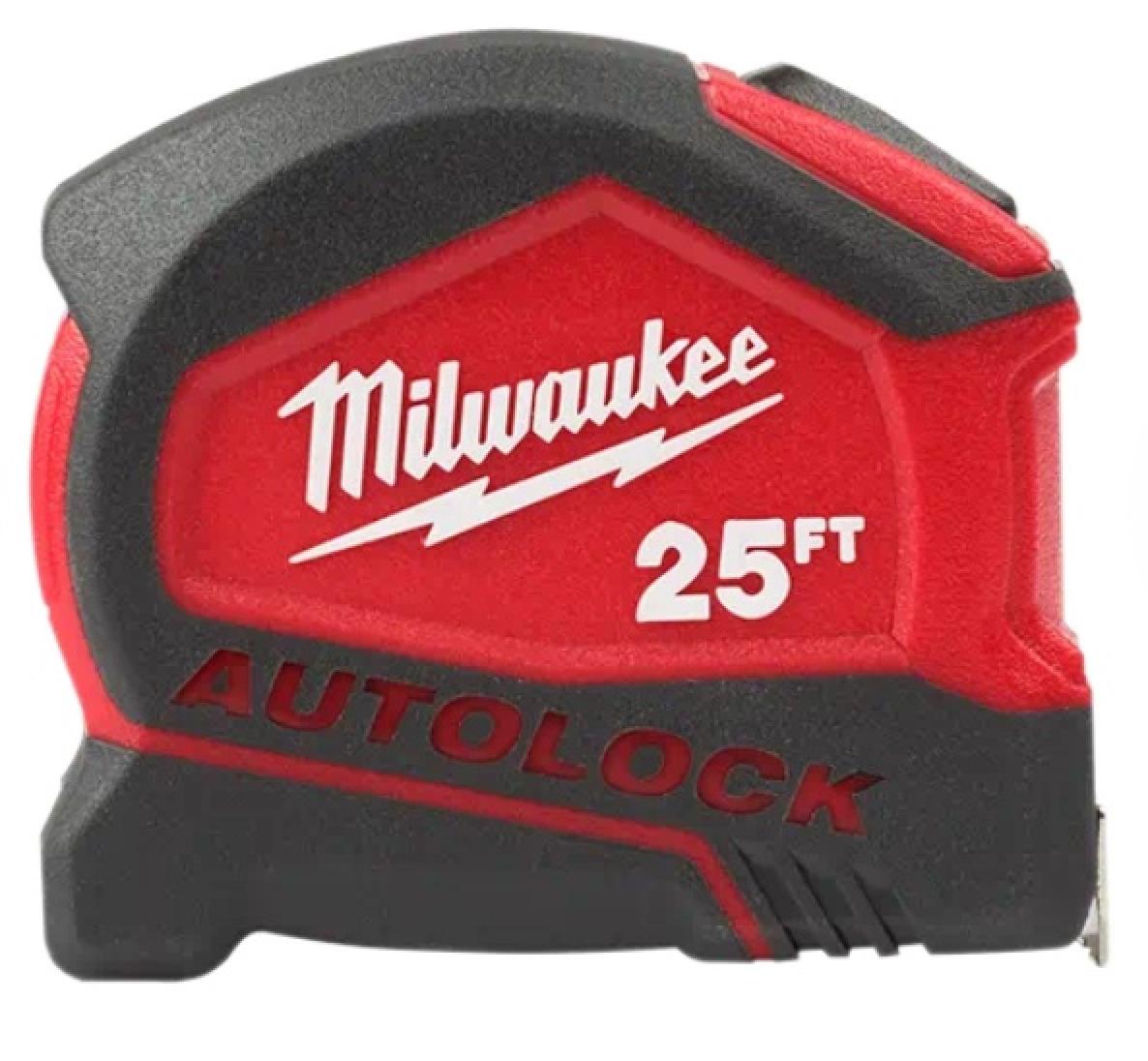 Milwaukee 25 Ft. Compact Auto-Lock Tape Measure