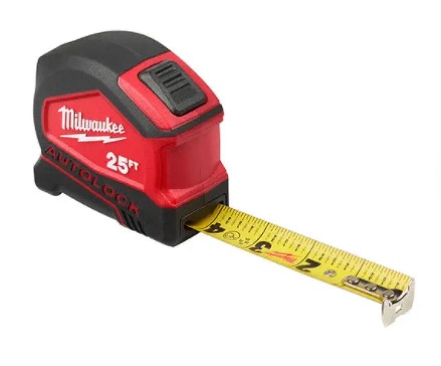 Milwaukee 25 Ft. Compact Auto-Lock Tape Measure