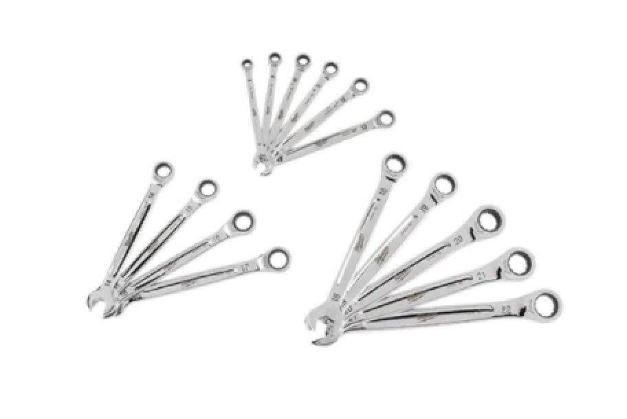 Milwaukee 15pc Metric Ratcheting Combination Wrench Set