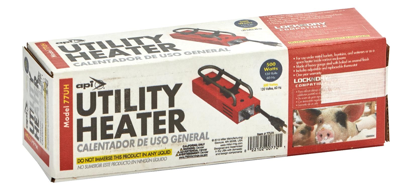 Miller MFG 500 Watt Utility Heater