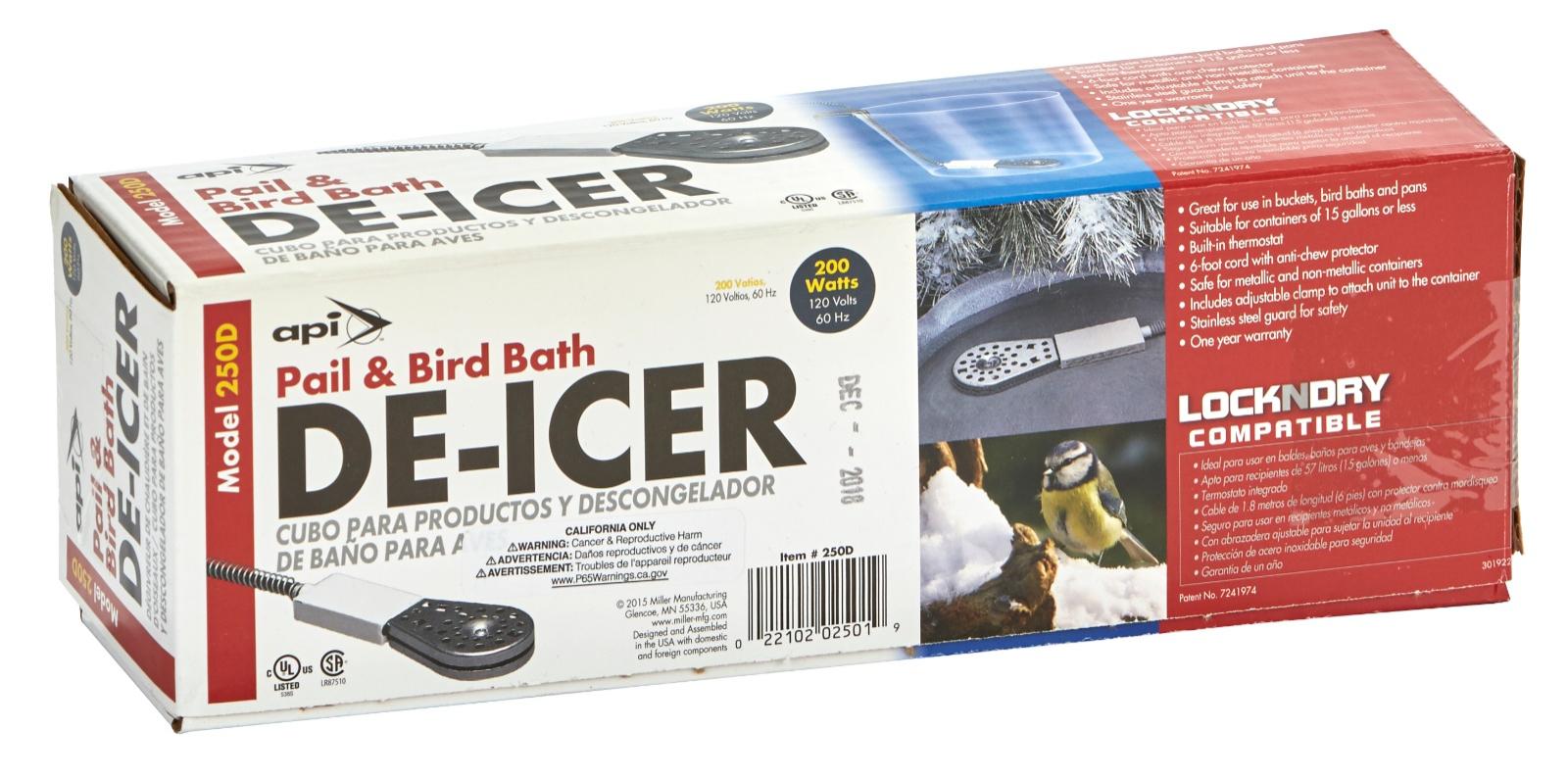 Miller MFG 200 Watt Pail and Bird Bath De-Icer
