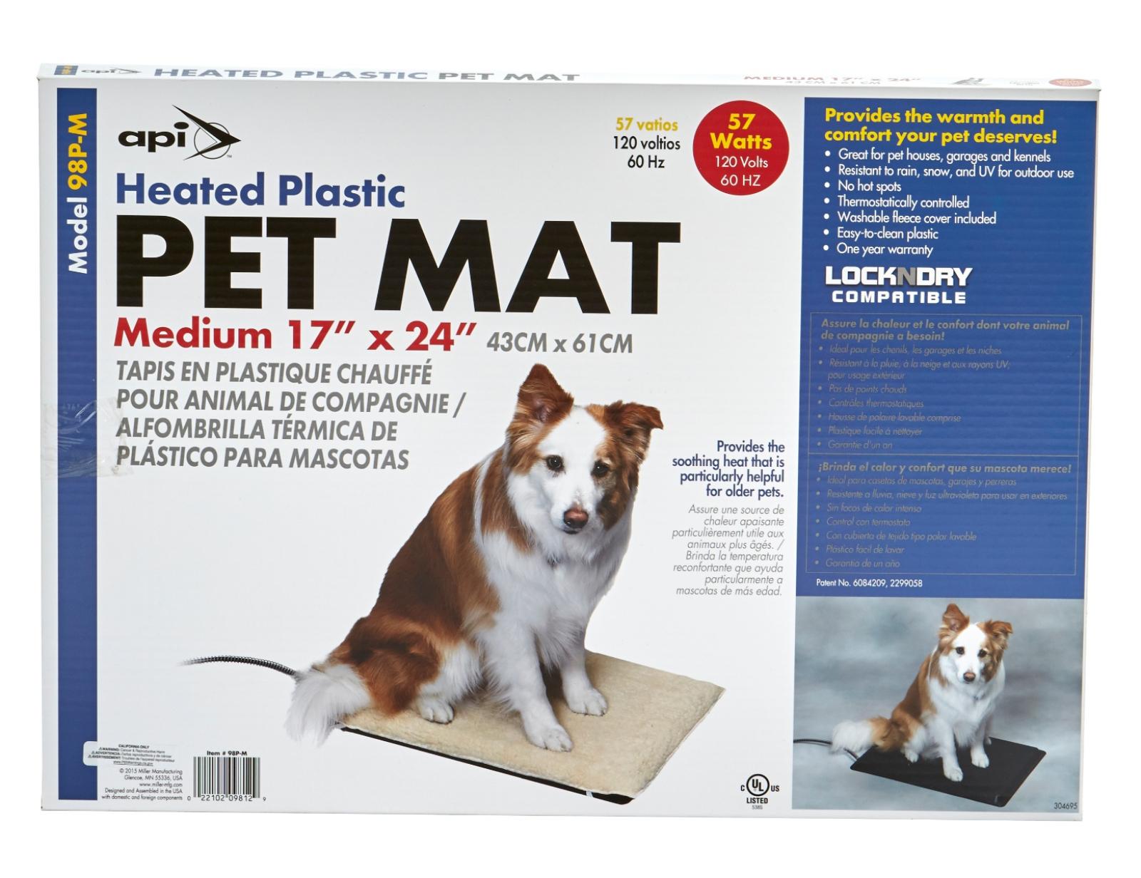 Miller MFG Plastic Heated Pet Mat Medium