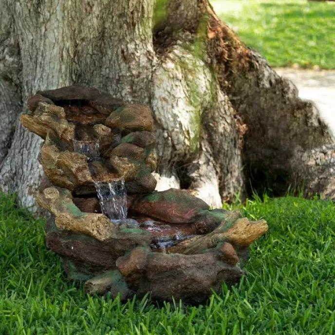 content/products/Alpine™ Cascading Stone River Fountain
