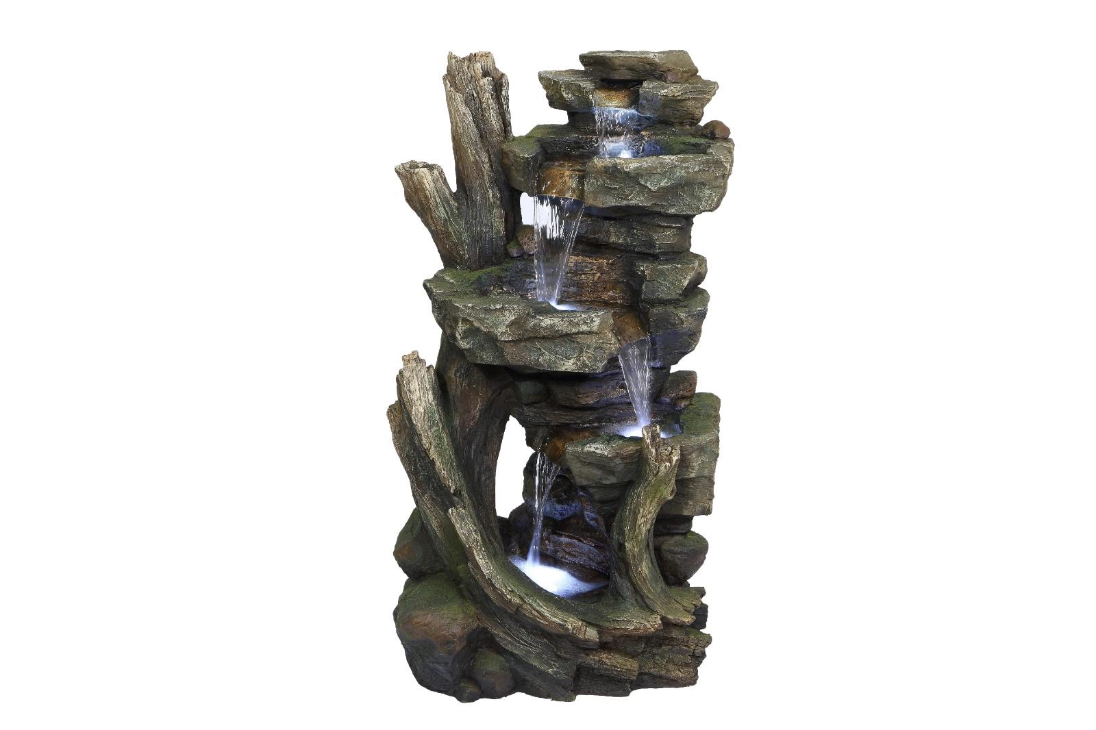 Alpine™ Cascading Stone Tower Fountain